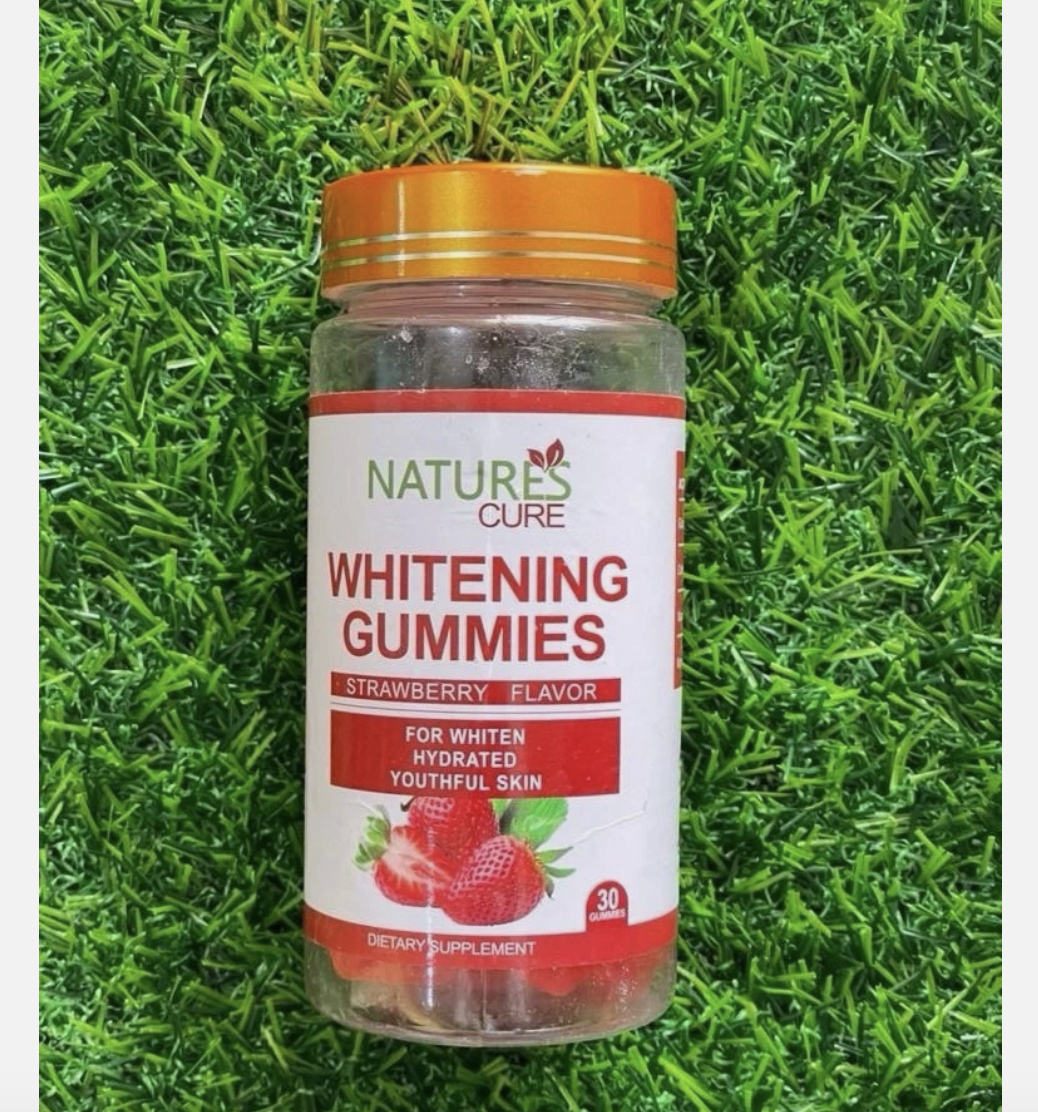 Nature's Cure Whitening Gummies Strawberry Flavour 30gummies - Shop More skincare product