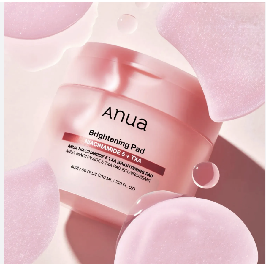 Anua Niacinamide 5+ Brightening Pads 60pads 210ml - Facial Creams/Moisturisers, Eye Creams, Hand Creams & Treatment Gels skincare product