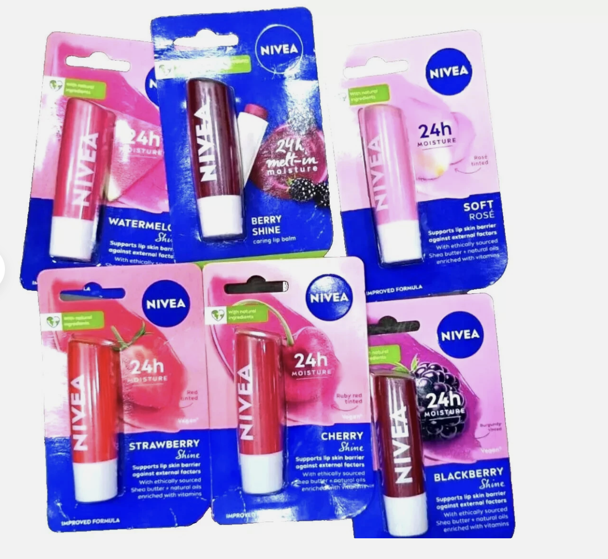 Nivea 24h+ Moisture D'hydratation Lip Balm 8g - Make-up Products  skincare product