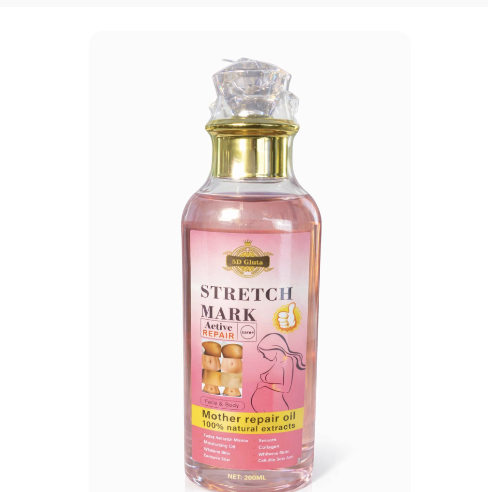 5D Gluta Stretch Mark Active Repair Oil 200ml - Body Oils & Sunscreen  skincare product