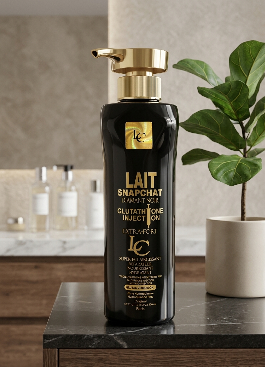 Lait Snapchat Diamant Noir 500ml - Body Lotion/Cream skincare product