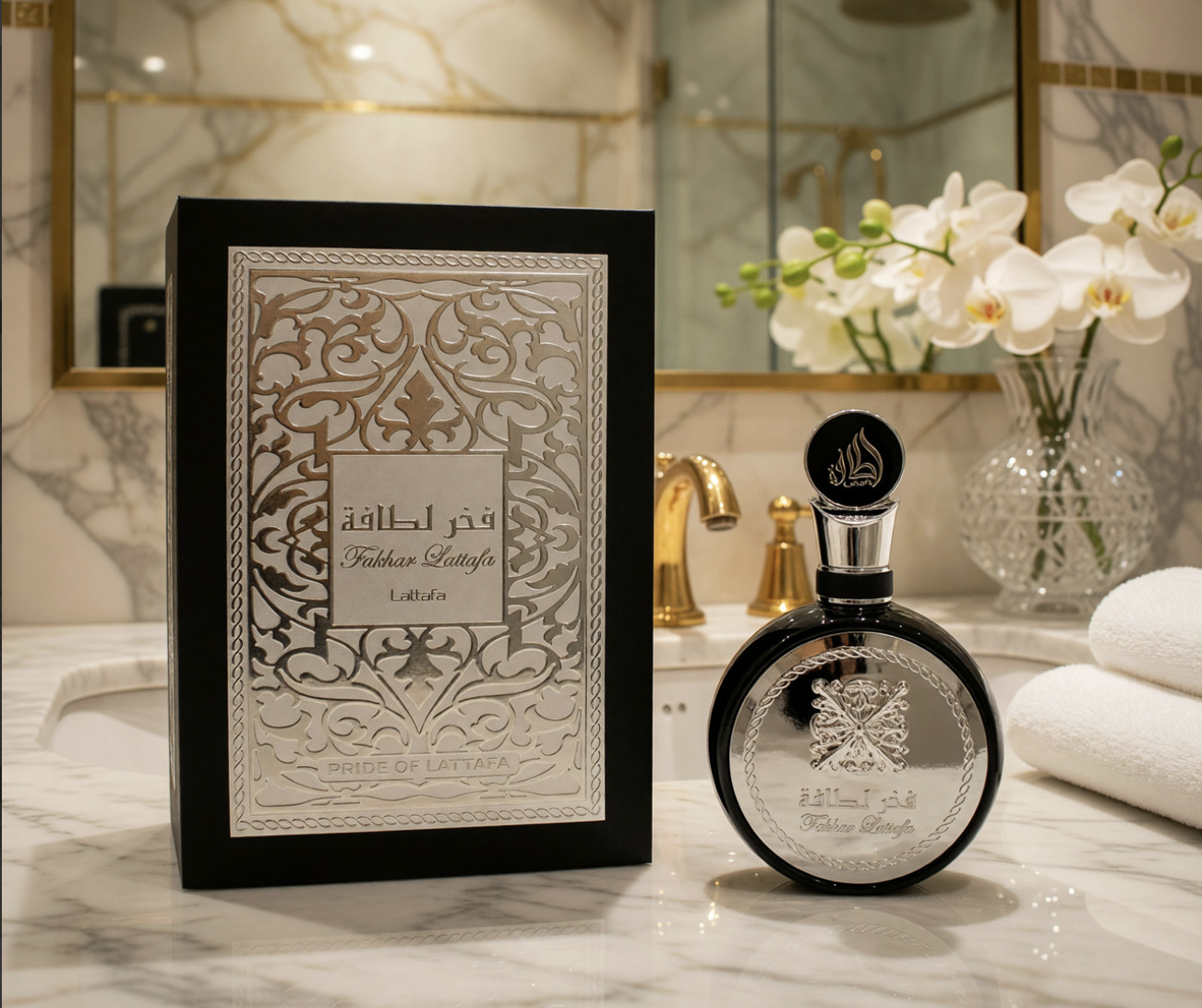 Fakhar Lattafa (black-silver & white-gold) 100ml - Perfume & Fragrances & Deodorants  skincare product