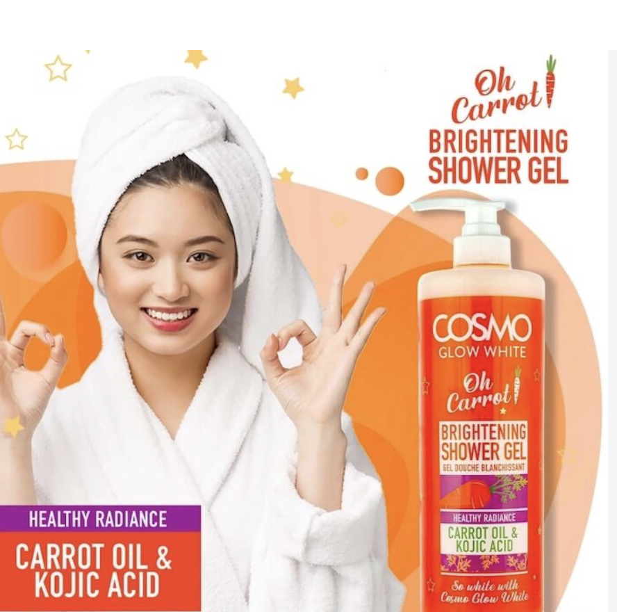 Cosmo Glow White Oh Carrot Brightening Shower Gel 1000ml view 2