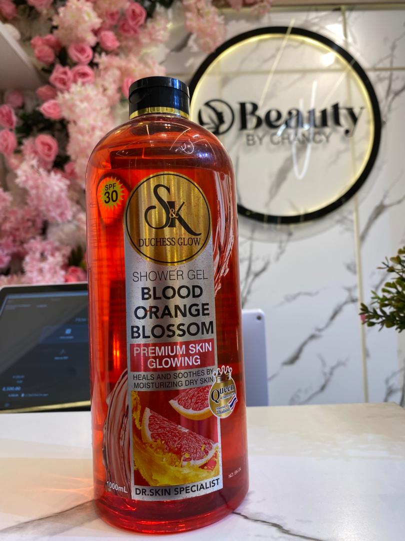 S&K Duchess Glow Shower Gel 1000ml — Blood orange blossom - Body Wash & Shower Gels premium skincare product