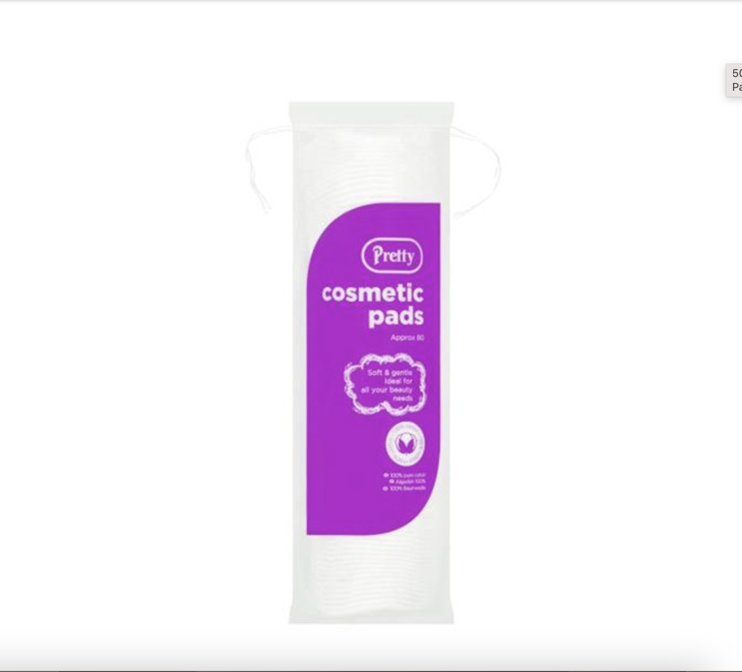 Pretty Cosmetic Pads 80 - Shop More skincare product
