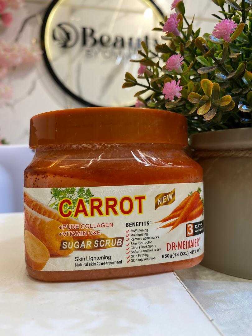 Carrot sugar scrub