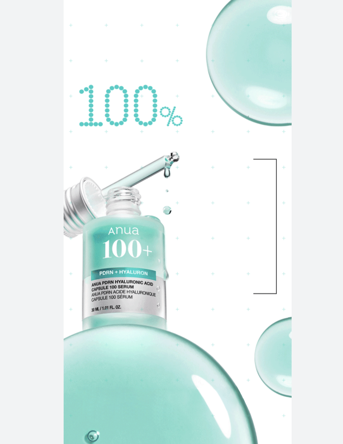 Anua 100+ Hyaluronic Acid Serum 30ml - Toners & Seums skincare product