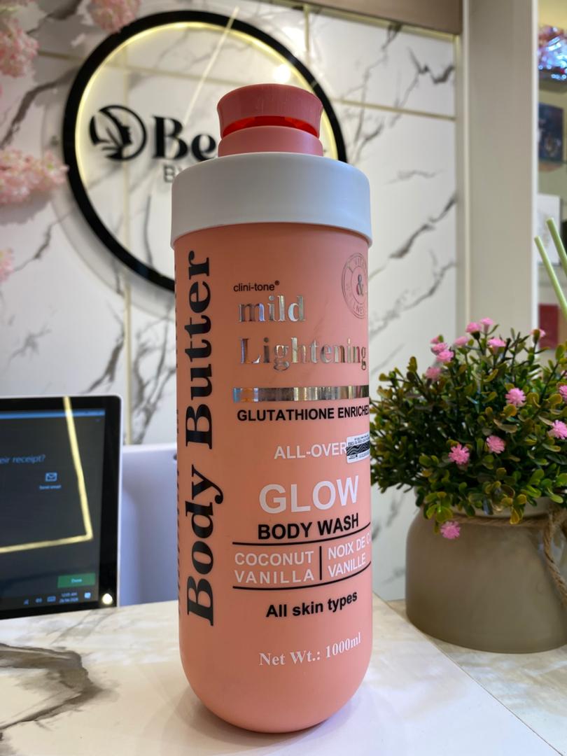 Body Butter Wash 1000ml — Mild lightening - glutathione enriched - Body Wash & Shower Gels premium skincare product
