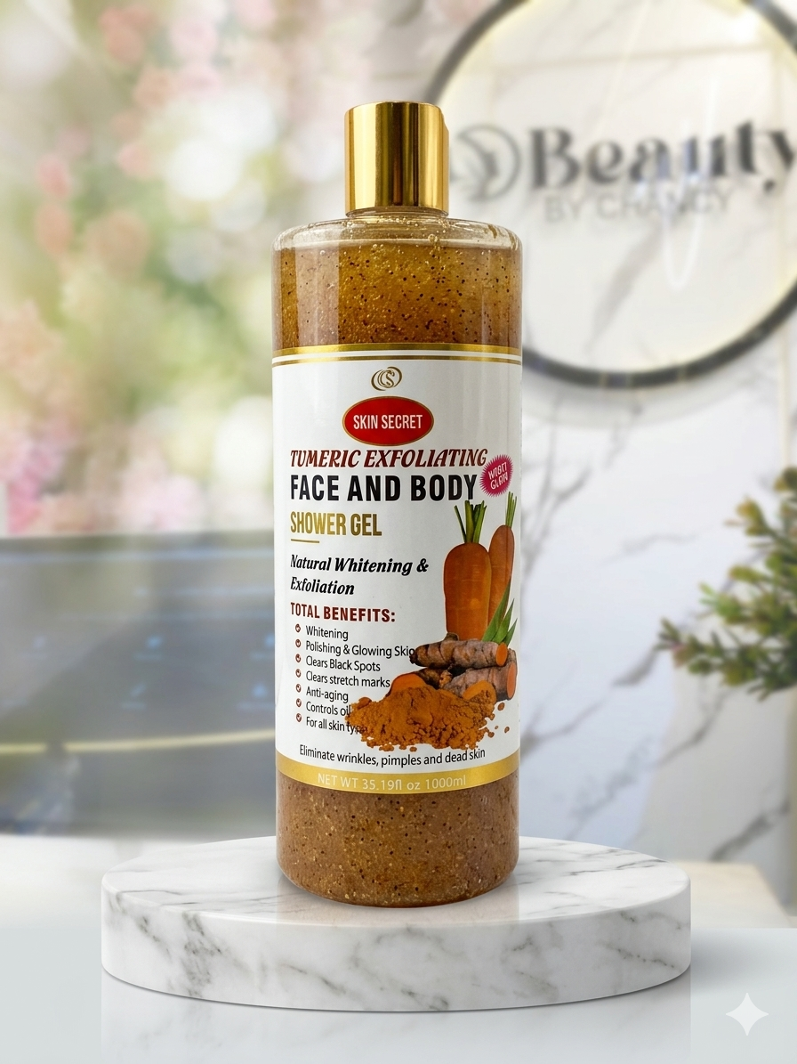 Skin Secret Tumeric Exfoliating Face & Body Shower Gel 1000ml view 2