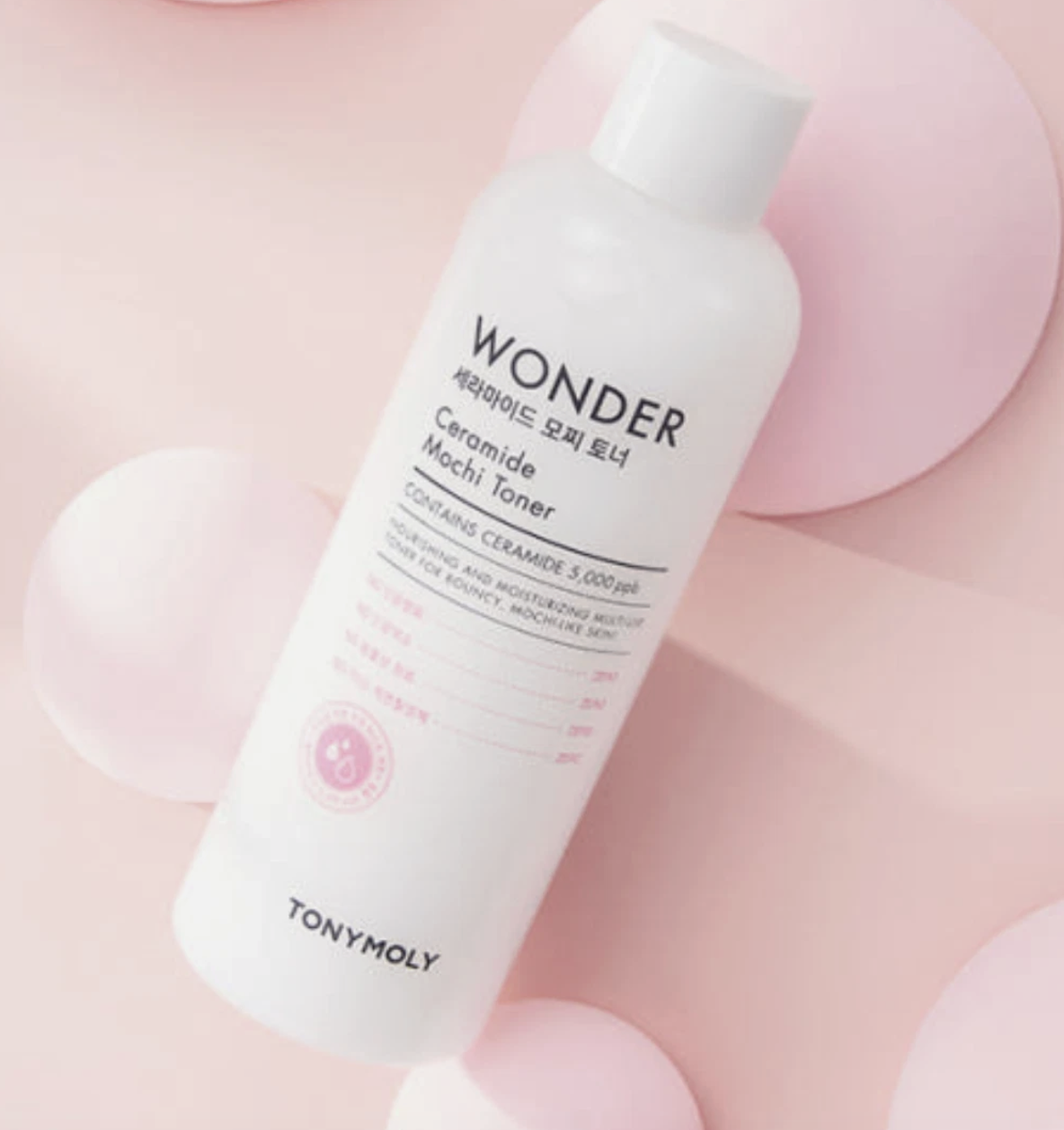 Tonymoly Wonder Ceramide Mochi Toner 500ml - Toners & Seums skincare product
