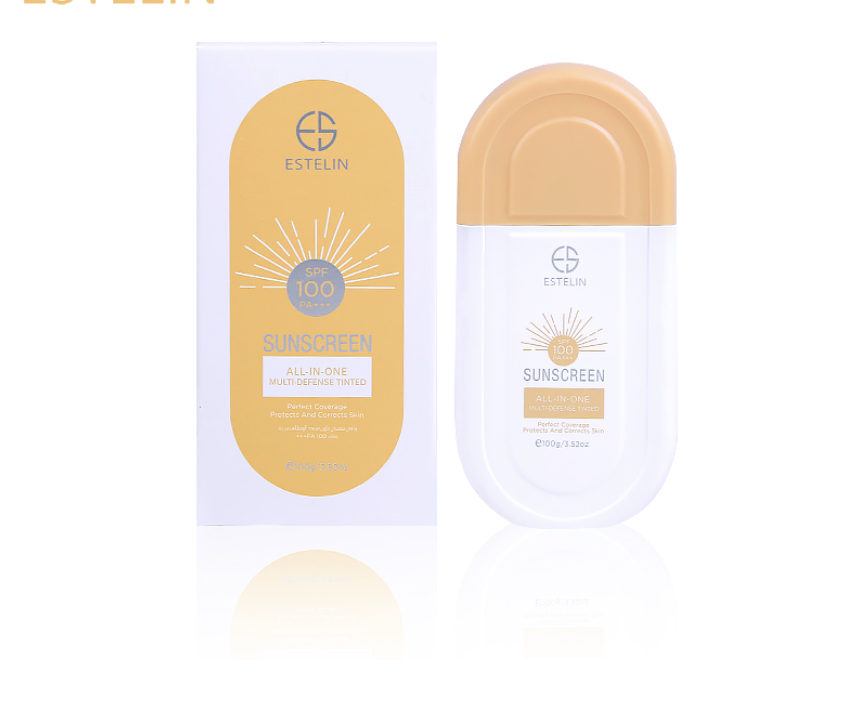 Estelin Sunscreen Multi-Defence Tinted spf100 100g - Body Oils & Sunscreen  skincare product