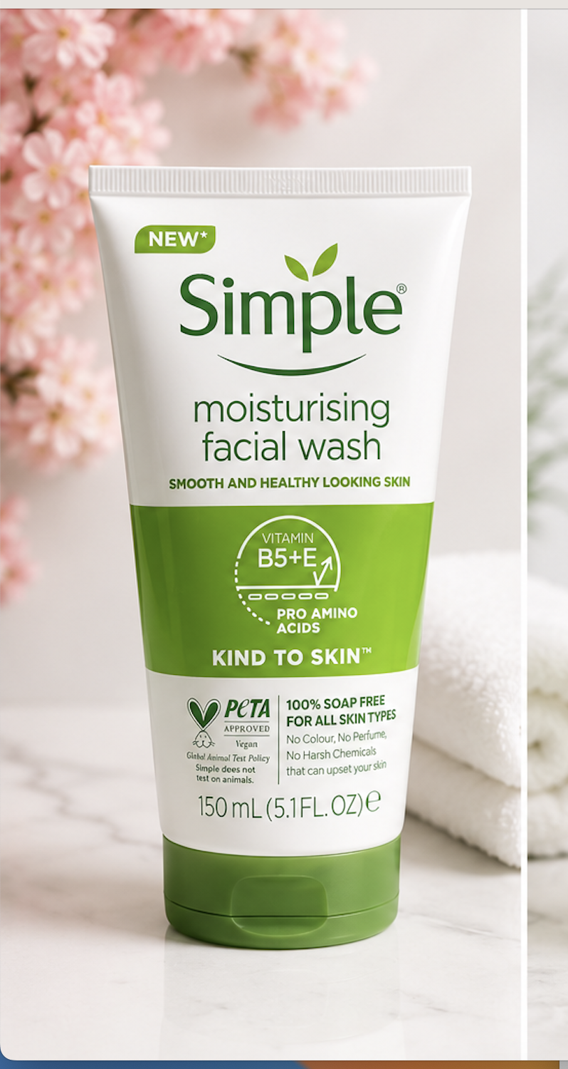 Simple Facial Wash 150ml - Face Wash / Cleansers / Micellar Cleansing Water skincare product