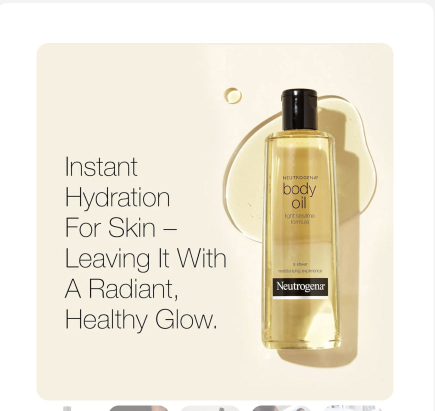 Neutrogena Light Seasame Body Oil 250ml - Body Oils & Sunscreen  skincare product